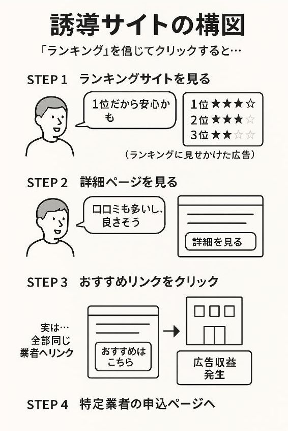 ランキングサイトの注意点